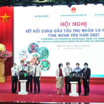 AEON group will support the consumption of Hung Yen longan and agriculture products