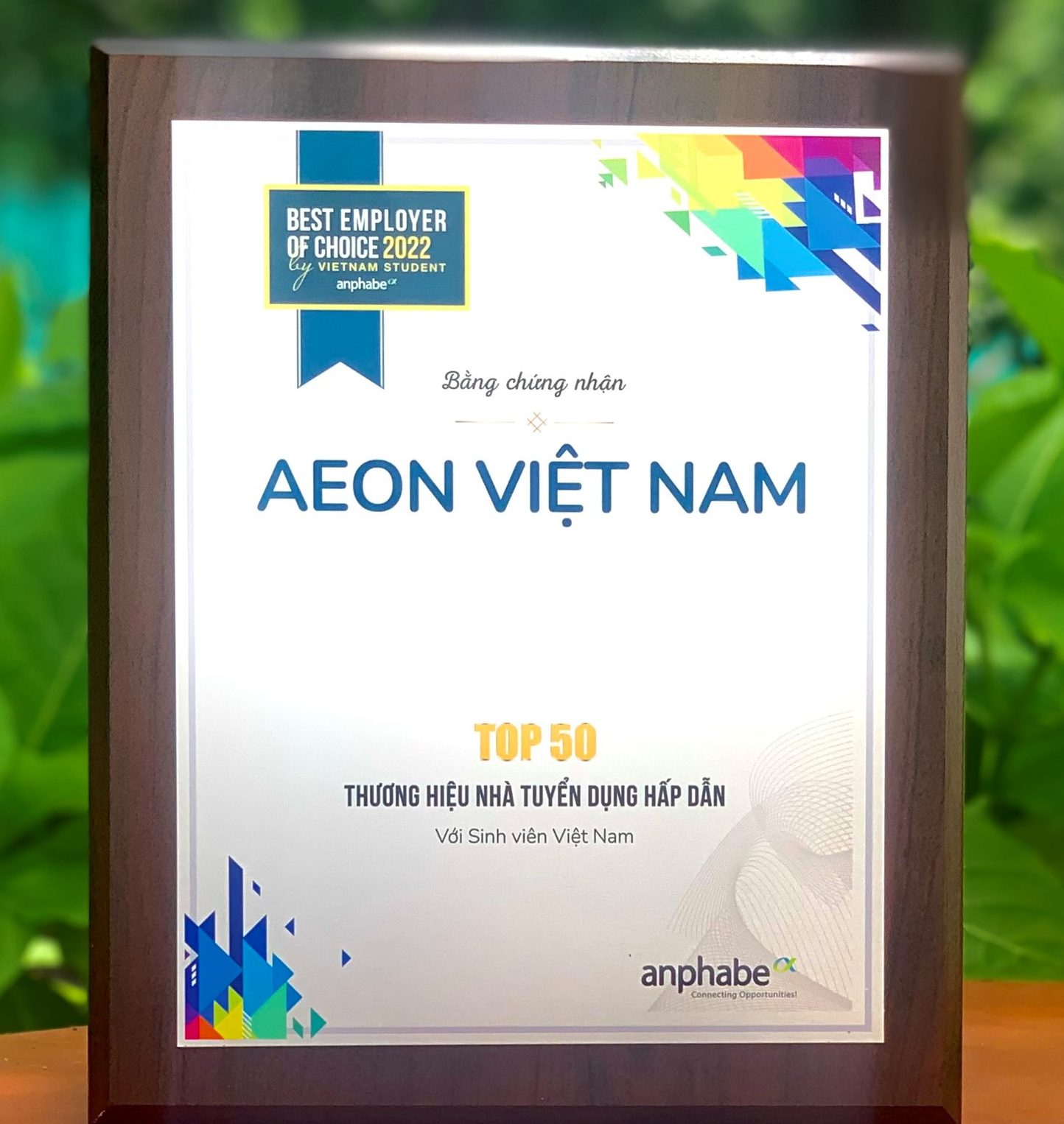 AEON VIỆT NAM VÀO TOP DẪN ĐẦU NHÀ TUYỂN DỤNG HẤP DẪN  VỚI SINH VIÊN