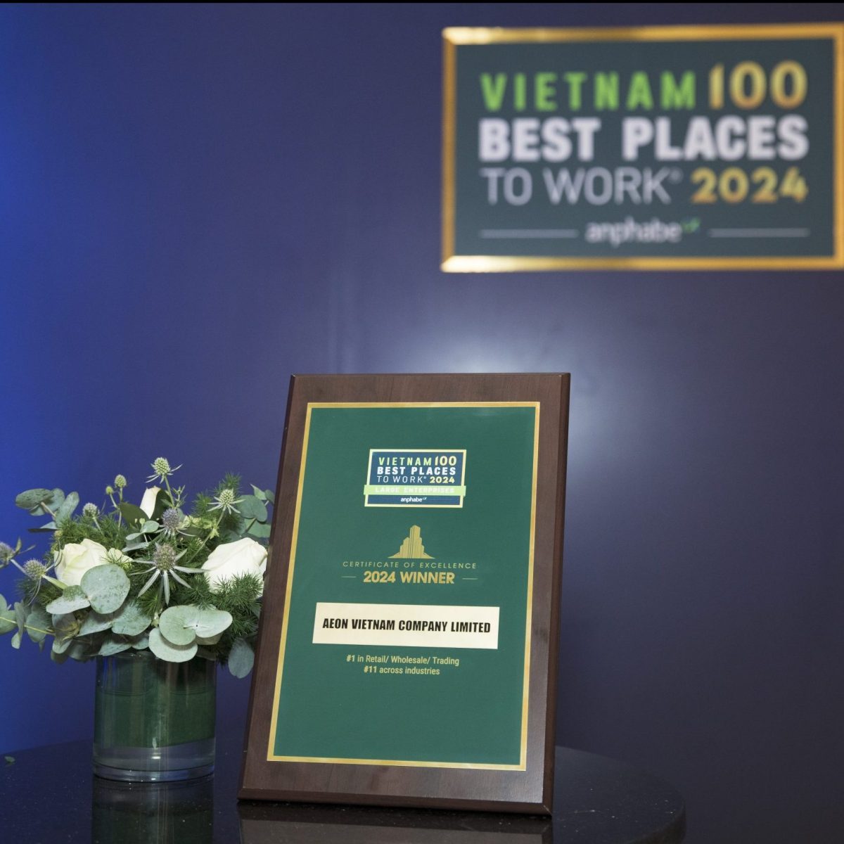 AEON VIETNAM REMAINS THE BEST PLACE TO WORK IN RETAIL FOR THE SECOND YEAR IN A ROW
